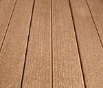 Decking surface in sandladwood color