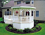 Railing used for a gazebo